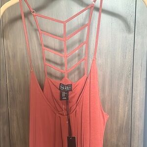Stylish Terracotta Strappy Summer maxi dress